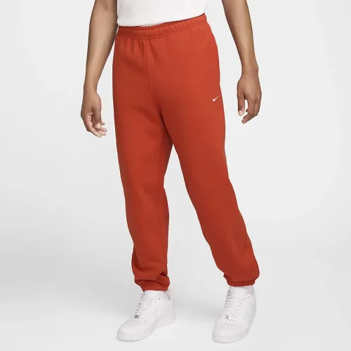 Nike Solo Swoosh чоловічі Fleece Pants колір червоний