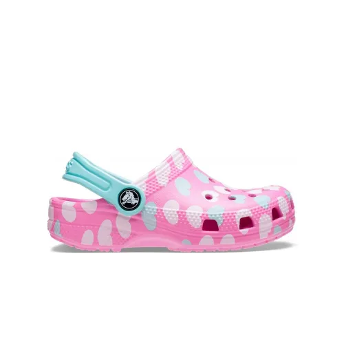 Шлёпанцы Crocs Toddler Classic Easy Icon Clog 207592-6SX - Розовые