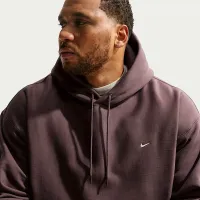 Nike Solo Swoosh чоловічі Pullover Толстовка з капюшоном колір фіолетовий