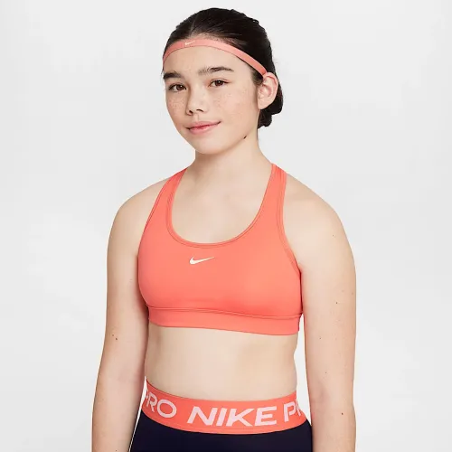 Nike Swoosh Girls' Sports Bra Orange