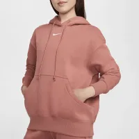 Nike Sportswear Phoenix Fleece женская оверсайз Pullover Толстовка с капюшоном Pink