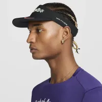 Nike Ace Dri-FIT ADV Running Visor колір чорний