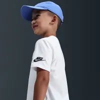 Nike Little дитячі Unwrapped Futura футболка колір білий