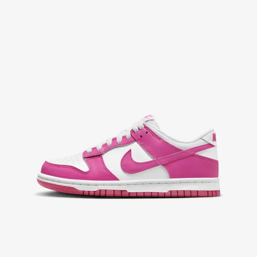 Nike Dunk Low Big детские Кроссовки цвет белый