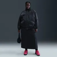 Nike Sportswear женская Therma-FIT Reversible Bomber Куртка (большие размеры) цвет черный