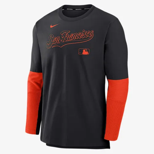San Francisco Giants Authentic Collection Player мужские Nike Dri-FIT MLB Pullover свитшот цвет черный