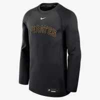Pittsburgh Pirates Authentic Collection Game Time чоловічі Nike Dri-FIT MLB Pullover Crew колір чорний