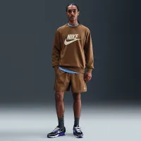 Nike Sportswear Club чоловічі Graphic Fleece Crew колір коричневий