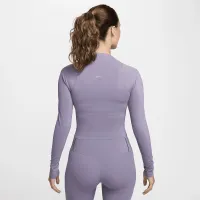 Nike Zenvy женская Dri-FIT Long-Sleeve Top цвет фиолетовый