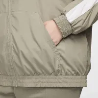 Nike Sportswear Classic Wovens женская Loose UV Hooded Куртка (большие размеры) цвет зеленый