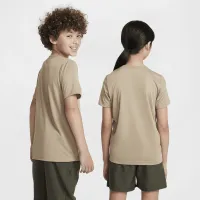 Nike Legend Big детские Dri-FIT футболка цвет коричневый