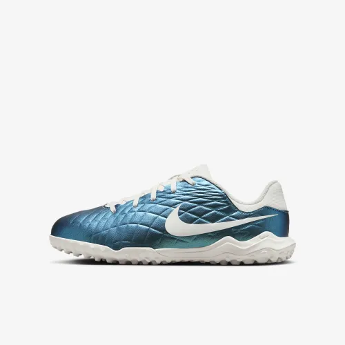 Nike Jr. Tiempo Emerald Legend 10 Academy Little/Big детские TF Low-Top Soccer Кроссовки цвет зеленый