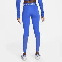 Nike Pro женская Mid-Rise Mesh-Paneled лосины синий
