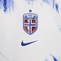 Norway (женская Team) 2024/25 Stadium Away Big детские Nike Dri-FIT Soccer Replica Jersey цвет белый