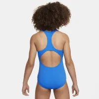 Nike Essential Big дитячі (Girls') Racerback 1-Piece Swimsuit блакитний