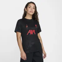 Liverpool FC Academy Pro Third жіноча Nike Dri-FIT Soccer Pre-Match Top колір чорний