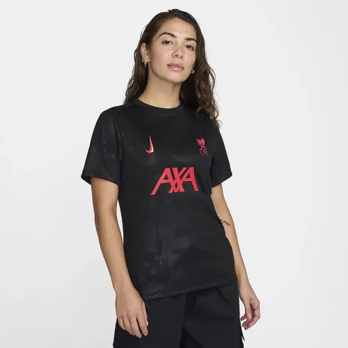 Liverpool FC Academy Pro Third жіноча Nike Dri-FIT Soccer Pre-Match Top колір чорний