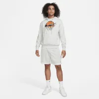 Nike Dri-FIT Standard Issue чоловічі Pullover баскетбольні Толстовка з капюшоном колір сірий