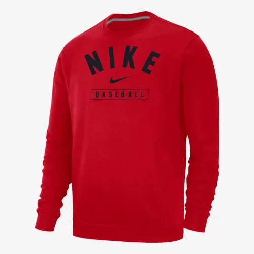Nike Baseball чоловічі Crew-Neck світшот колір червоний