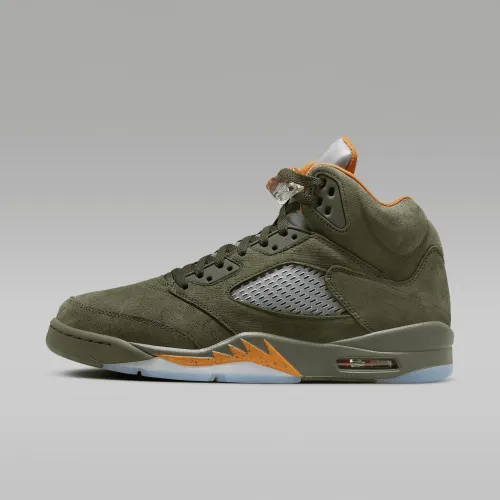 Nike Air Jordan 5 Retro мужские Кроссовки цвет зеленый