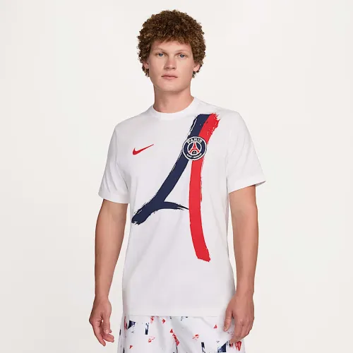 Paris Saint-Germain Away мужские Nike Nike Soccer футболка цвет белый