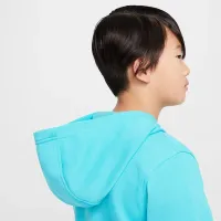Nike Sportswear Club Fleece Big детские Full-Zip Толстовка с капюшоном цвет зеленый