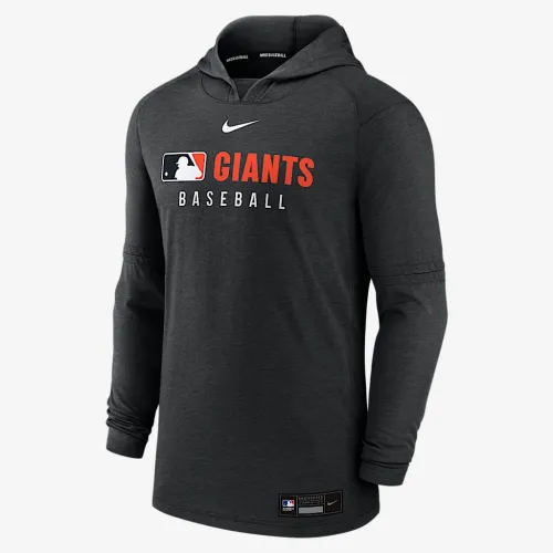 San Francisco Giants Authentic Collection мужские Nike Dri-FIT MLB Pullover Толстовка с капюшоном цвет черный