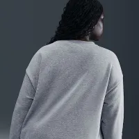 Nike Sportswear Club Fleece женская Loose Crew-Neck свитшот (большие размеры) цвет серый
