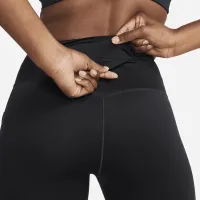 Nike Go женская Firm-Support Mid-Rise Full-Length лосины с карманамицвет черный