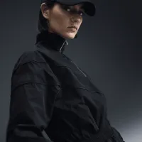 Nike Windrunner женская Loose UV Woven Full-Zip Куртка цвет черный