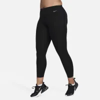 Nike Universa женская Medium-Support Mid-Rise 7/8 лосины с карманамицвет черный