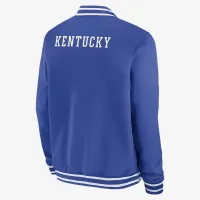 Kentucky Wildcats Sideline мужские Nike College Full-Zip Bomber Куртка синий