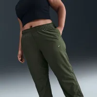 Nike Sportswear Classic женская Mid-Rise Open-Hem Pants (большие размеры) цвет зеленый