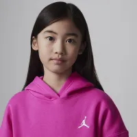 Nike Jordan Brooklyn Essentials Big детские Pullover Толстовка с капюшоном Pink