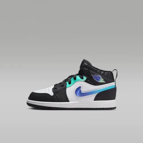 Nike Jordan 1 Mid SE Little дитячі Кросівки колір чорний