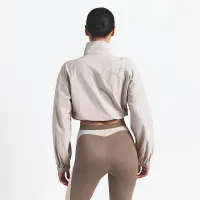 NikeSKIMS Woven Nylon женская Crop Куртка цвет коричневый