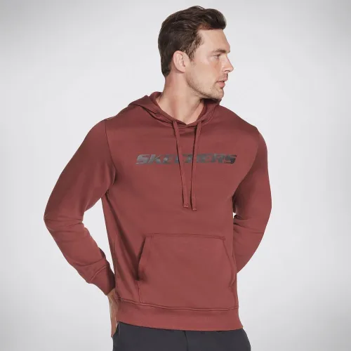 Кофта/футболка Skechers Apparel Heritage Pullover Толстовка с капюшоном MHD12DKBR - коричневая