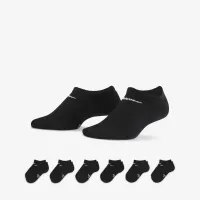 Nike Dri-FIT Performance Basics Little детские No-Show носки (6 пары) цвет черный