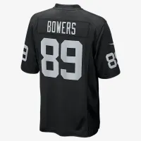 Brock Bowers Las Vegas Raiders мужские Nike NFL Game Jersey цвет черный