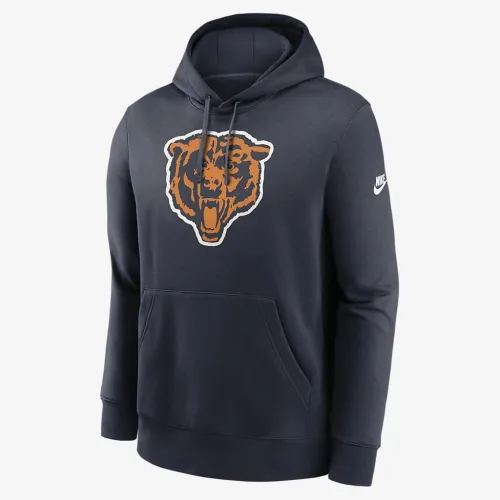 Chicago Bears Rewind Club Logo Men’s Nike NFL Pullover Толстовка с капюшоном синий
