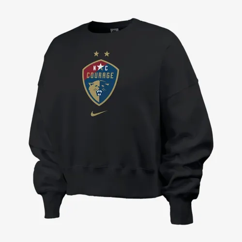 North Carolina Courage Phoenix Fleece жіноча Nike NWSL Crew-Neck світшот колір чорний
