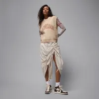 Nike Jordan Flight жіноча Knit Vest колір коричневий