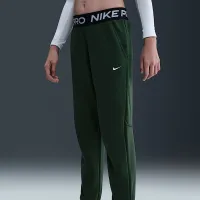 Nike Pro Fleece Big детские (Girls') Dri-FIT Joggers цвет зеленый