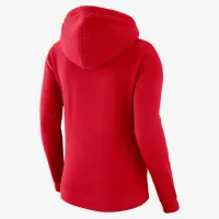 Golden State Warriors Club City Edition женская Nike NBA Fleece Funnel-Neck Толстовка с капюшоном цвет красный