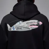 Nike Jordan AJ5 чоловічі Fleece Pullover Толстовка з капюшоном колір чорний