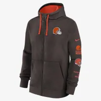 Cleveland колір коричневийs Club чоловічі Nike NFL Full-Zip Толстовка з капюшоном колір коричневий
