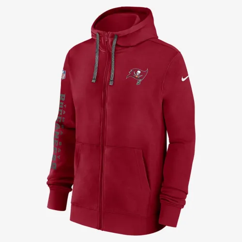 Tampa Bay Buccaneers Sideline Team Issue Club чоловічі Nike Full Zip Толстовка з капюшоном колір червоний