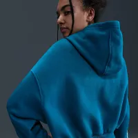 Nike Sportswear Club Fleece Big детские (Girls') Boxy Толстовка с капюшоном синий