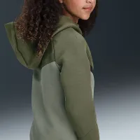 Nike Sportswear Tech Fleece Big дитячі Full-Zip Толстовка з капюшоном колір зелений