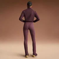 NikeSKIMS Matte женская С высокой Талией V-Panel Straight лосины цвет красный